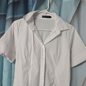 Unbranded White Short-Sleeve Men's Shirt